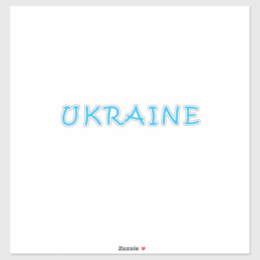 Sticker Texte ukrainien (Feuille)