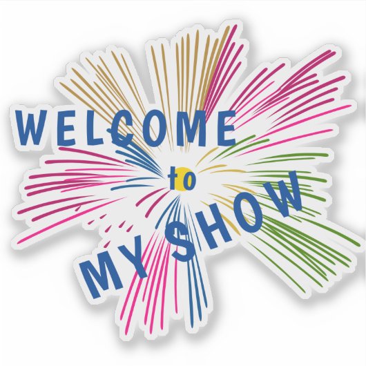 Sticker Texts on Fireworks (Devant)