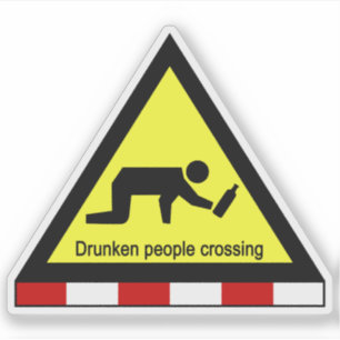 Sticker ⚠ thaïlandais de croisement de signe de ⚠ de