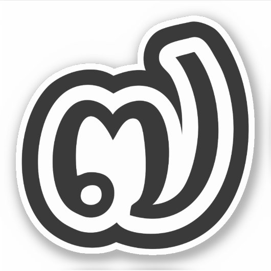 Sticker Thaïlande Numéro 7 / Sept / ๗ (Jed/Chet) Thai (Devant)