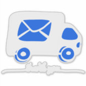 Sticker Thank you Mail Box Decal Sticker, Thank you label, (Devant)