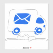 Sticker Thank you Mail Box Decal Sticker, Thank you label, (Feuille)