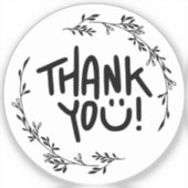 Sticker Thank You Smile (Recto)