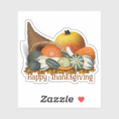 Sticker Thanksgiving Cornucopia (Feuille)