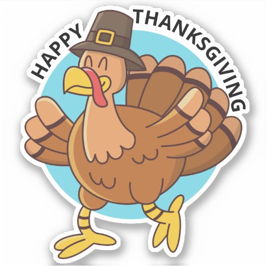 Sticker Thanksgiving Turquie (Devant)