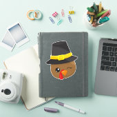 Sticker Thanksgiving Turquie, Turquie Brown, Casquette pèl (Couverture iPad)