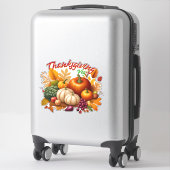 Sticker Thanksgiving Vegan (Sur valise)