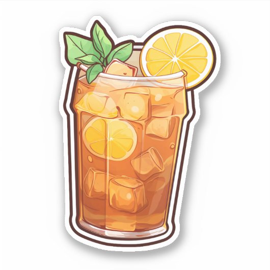 Sticker thé à glace (Devant)