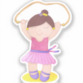 Sticker The Ballerina Jumping Rope (Recto)