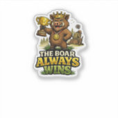 Sticker The Boar Always Wins (Devant)