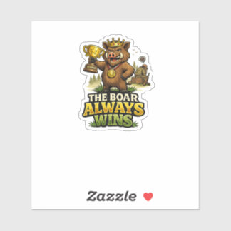 Sticker The Boar Always Wins