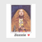 Sticker The Bridesmaid, vers 1851 par John Everett Millais (Feuille)