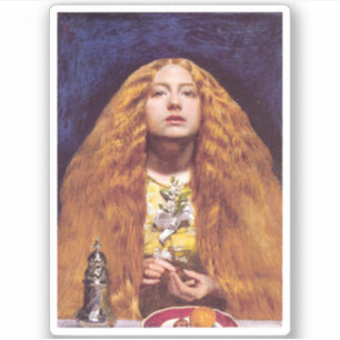 Sticker The Bridesmaid, vers 1851 par John Everett Millais