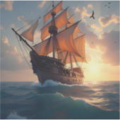 Sticker The Captain's Pride - Square Vinyl  (Devant)