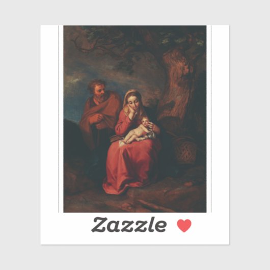 Sticker The Flight into Egypt by Abraham Bloemaert (Feuille)