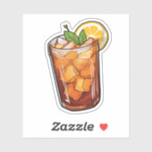 Sticker thé glacé (Feuille)