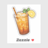 Sticker thé glacé (Feuille)