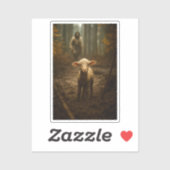 Sticker The Good Shepherd and the Lost Lamb – Jesus & Lamb (Feuille)