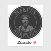 Sticker The Great Stoic Marcus Aurelius (grey) (Feuille)