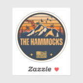 Sticker The Hammocks, Floride (Feuille)