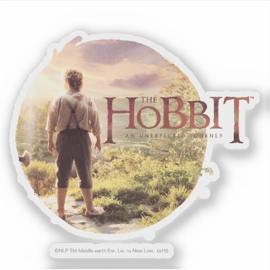 Sticker The Hobbit Logo with BILBO BAGGINS™ Back (Devant)