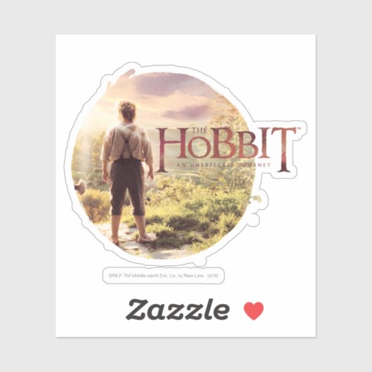 Sticker The Hobbit Logo with BILBO BAGGINS™ Back (Feuille)