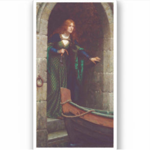 Sticker The Keys, vers 1909, par Edmund Blair Leighton
