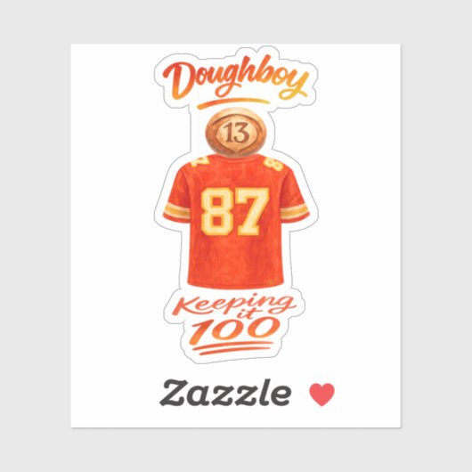 Sticker The Life of a Doughboy Keeping It 100 (Feuille)