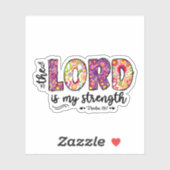 Sticker The Lord is My Strength (Feuille)
