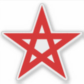 Sticker The Pentagram (red) (Devant)