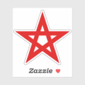 Sticker The Pentagram (red) (Feuille)