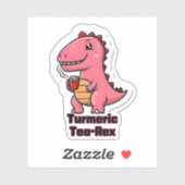 Sticker Thé-Rex Turmerique (Feuille)