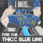 Sticker "The Thicc Blue Line" (Devant)