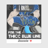 Sticker "The Thicc Blue Line" (Feuille)
