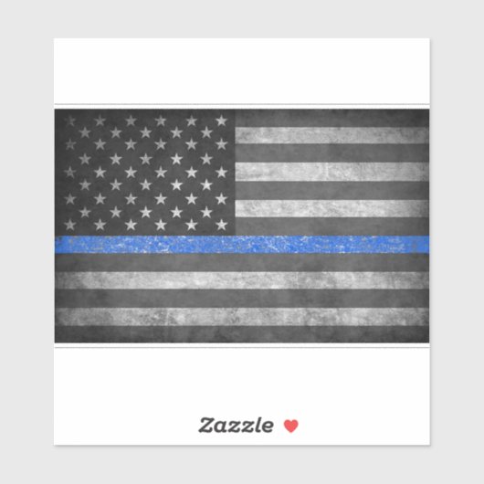 Sticker The Thin Blue Line  (Feuille)