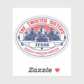 Sticker The Twisted Sisters Texas USA Motorcycle 01 (Feuille)