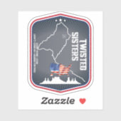 Sticker The Twisted Sisters Texas USA Motorcycle 02 (Feuille)