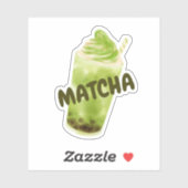 Sticker Thé vert de Matcha boba (Feuille)