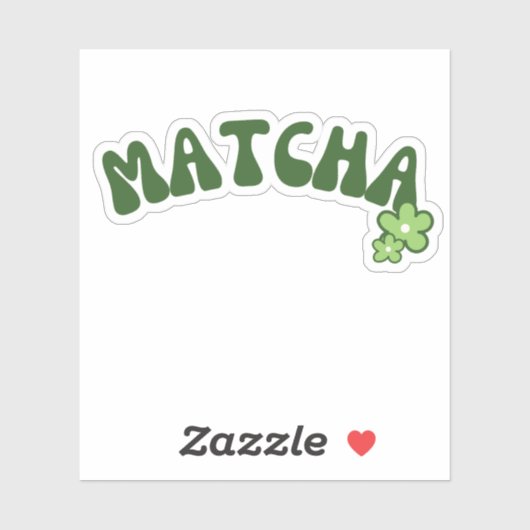 Sticker Thé vert de Matcha boba (Feuille)