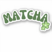Sticker Thé vert de Matcha boba (Devant)