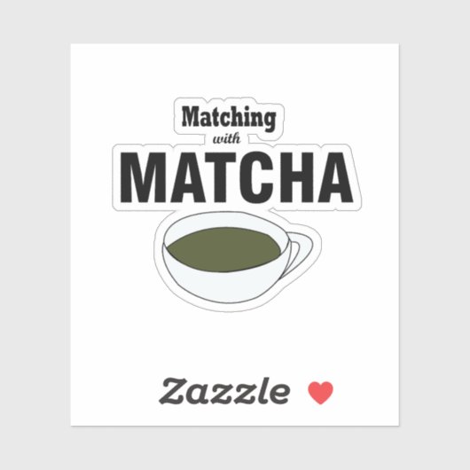 Sticker Thé vert Matcha (Feuille)