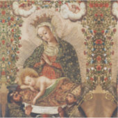 Sticker The Virgin Adoring the Christ Child at Christmas (Devant)