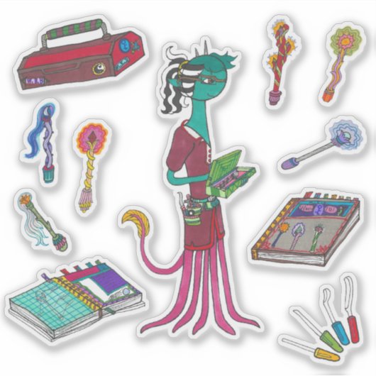 Sticker "The Wandmaker" par Vyara (Devant)