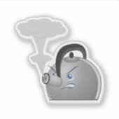 Sticker Théière en colère (Devant)