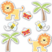 Sticker Thème animal Safari (Devant)