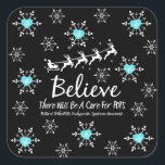 Sticker Theme Believe Christmas<br><div class="desc">Pourquoi Moi Pots ? Conscience du syndrome de Tachycardie post-orthostatique Noël Croyez Que Le Sera Un Traitement Pour Les Pots Thème</div>