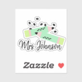 Sticker Thème de la pastèque Retour à l'école Professeurs  (Feuille)