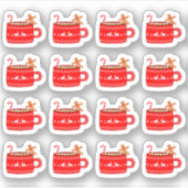 Sticker Thème de Noël Chocolat Chaud Chocolat Chaud Décora (Devant)