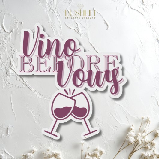 Sticker Thème de vin pour l'enterrement de vie de jeune fi