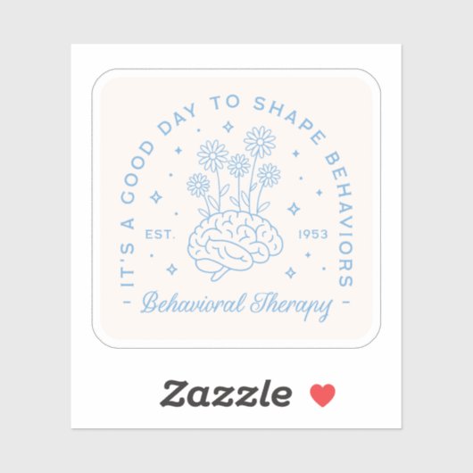 Sticker Thérapeutique comportementale esthétique (Feuille)